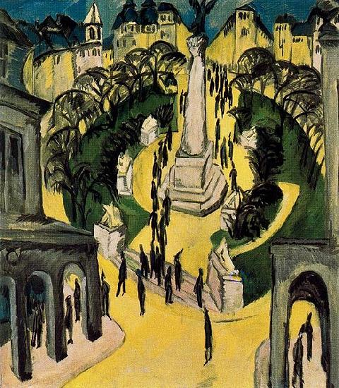 Ernst Ludwig Kirchner Der Belle-Alliance-Platz in Berlin